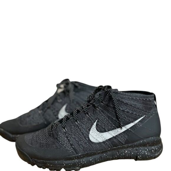Nike 625009-002 Flyknit Trainer Chukka FSB Charcoal Grey White Men's Size 13 - Picture 2 of 7